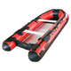 outboard inflatable boat / rigid / 9-person max. / aluminum floor