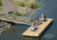 floating dock / mooring / for marinas / concrete