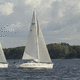 cruising sailboat / 2-cabin / with bowsprit / twin steering wheels