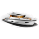 inboard express cruiser / twin-engine / wheelhouse / IPS