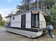 catamaran houseboat / inboard / outboard / 12-person max.