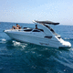 inboard cabin cruiser / twin-engine / open / dual-console