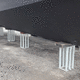 motor boat boat stand / keel / fixed / galvanized