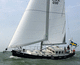 cruising sailboat / with enclosed cockpit / with bowsprit