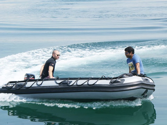 Heavy Duty Inflatable Boats on their way to a Casino Resort in Macau.