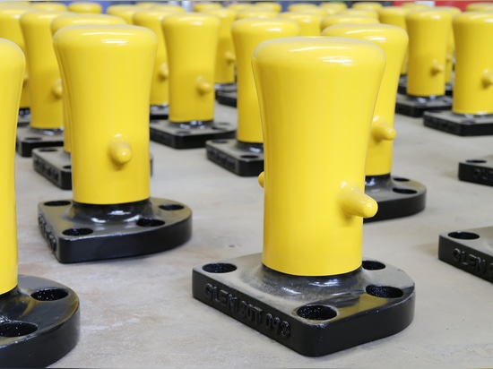 110 Pcs Color-customized Bollard for The Project in Poland