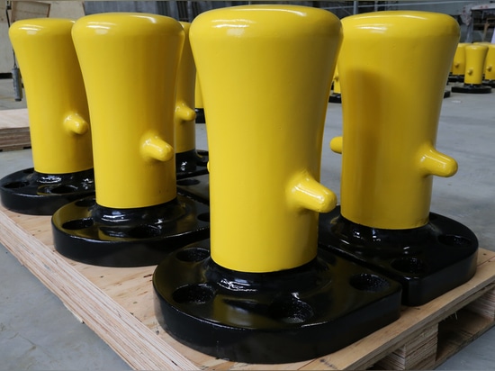 110 Pcs Color-customized Bollard for The Project in Poland