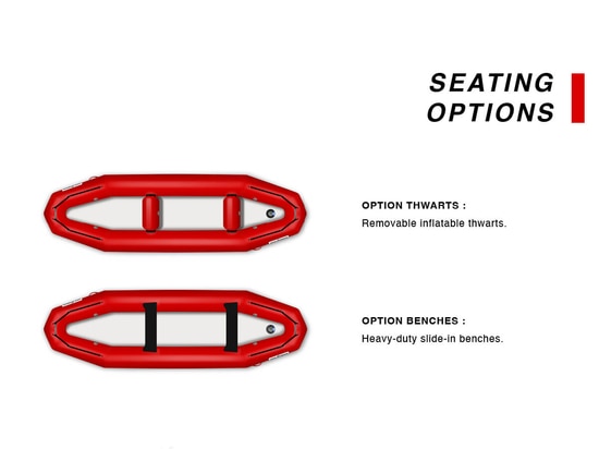 Seating options: thwarts or bench