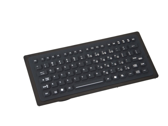 Compact silicone rubber keyboard (panel mount)