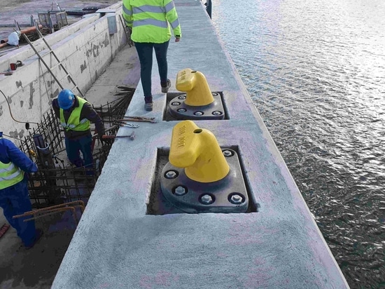 GLEN Bollard & Fender System Installing at Port