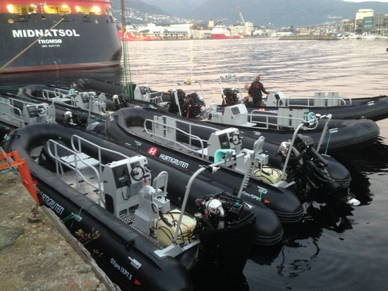 Boat Deployment at MS Midnatsol
