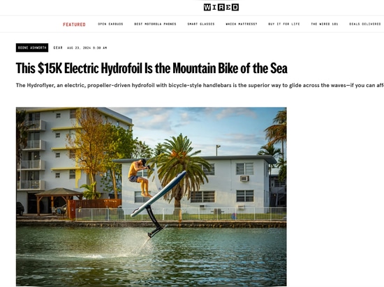 This $15K Electric Hydrofoil Is the Mountain Bike of the Sea
