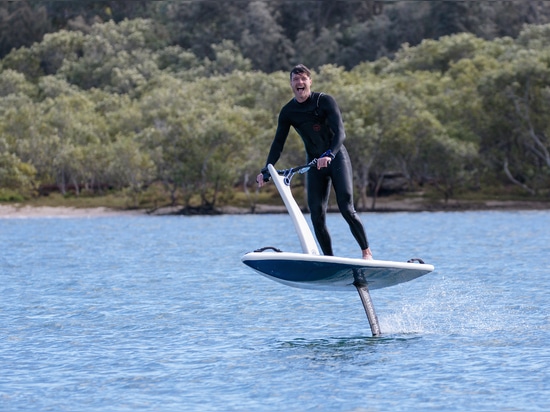 All smiles on the Hydroflyer eFoil, in Qld, Australia