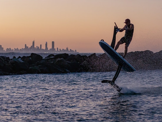 Vasco Vellez, eFoil Doctor and Visionary boosting on a Hydroflyer