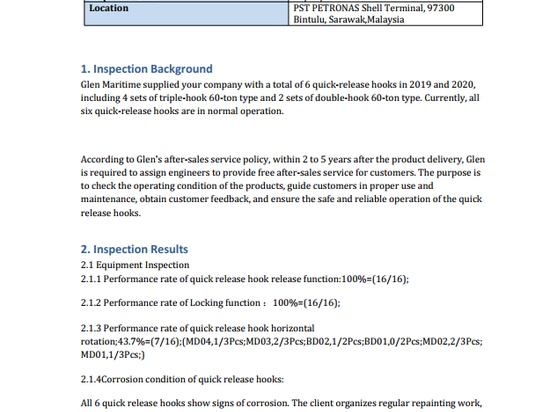 5-Year QRH Inspection Completed