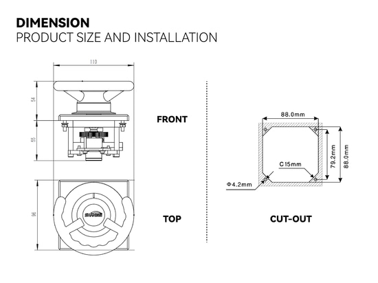 Application Background of the Mini Rudder Control Lever