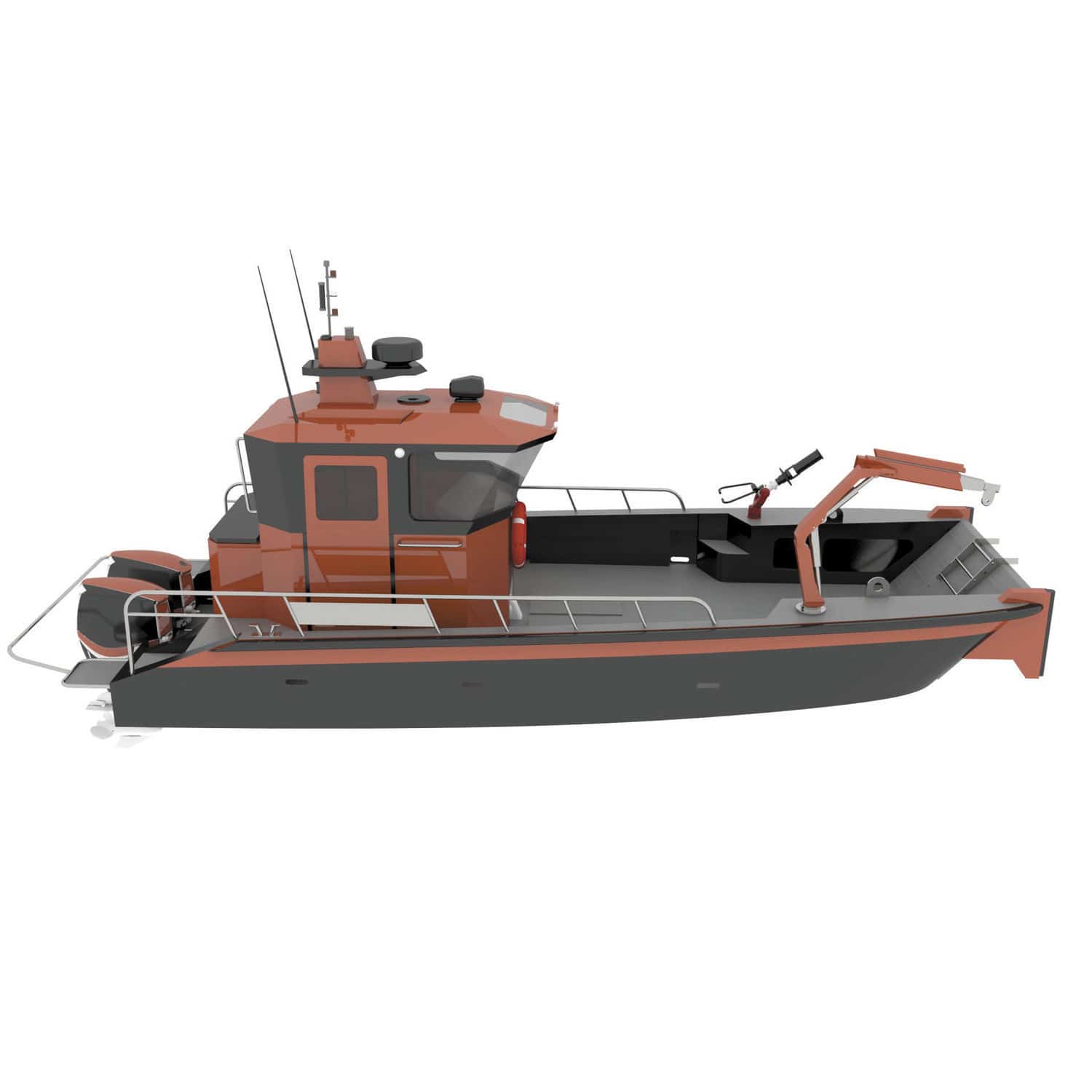 実用ボート業務用ボート - IZ 820 FF - Izmir Shipyard - 上陸用舟艇