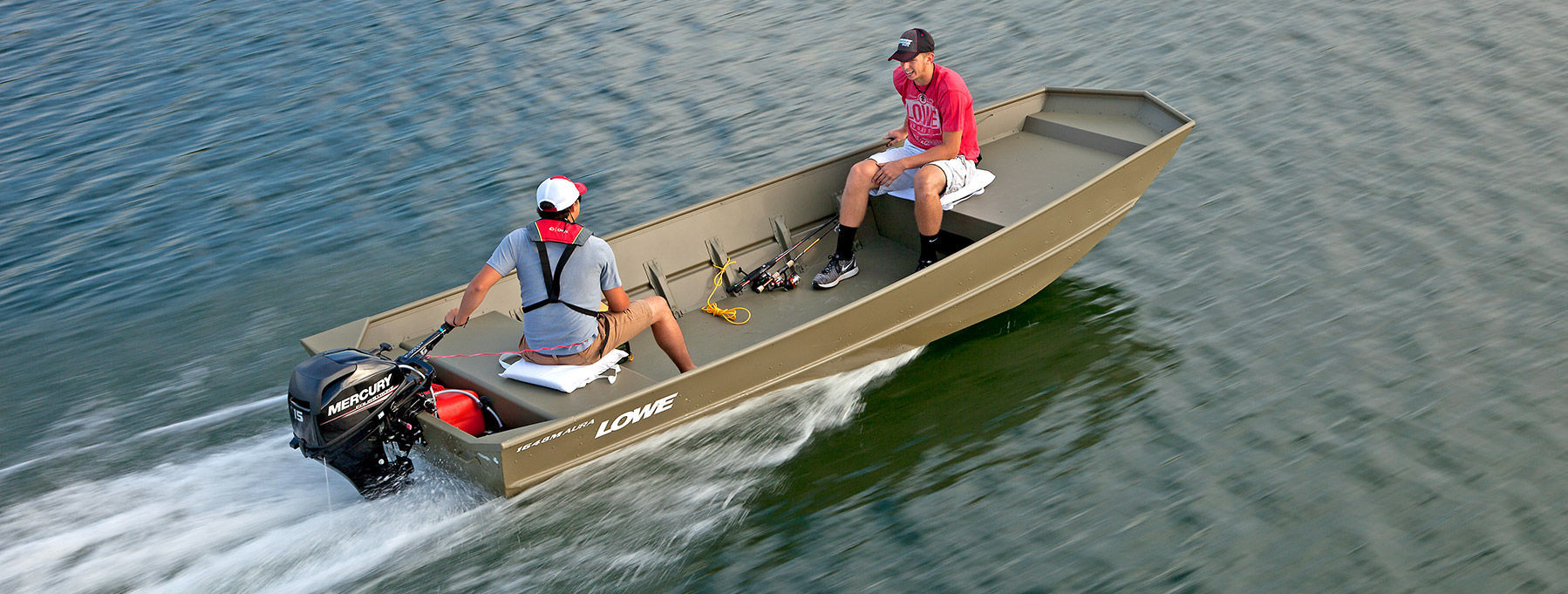 船外機ジョンボート L1648M AURA Lowe オープン / スポーツフィッシング / アルミニウム