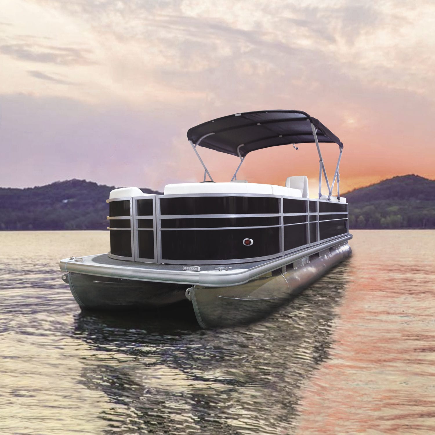 船外機ポンツーンボート series18ft Kinocean® Boat 電動式 / オープン / 日光浴