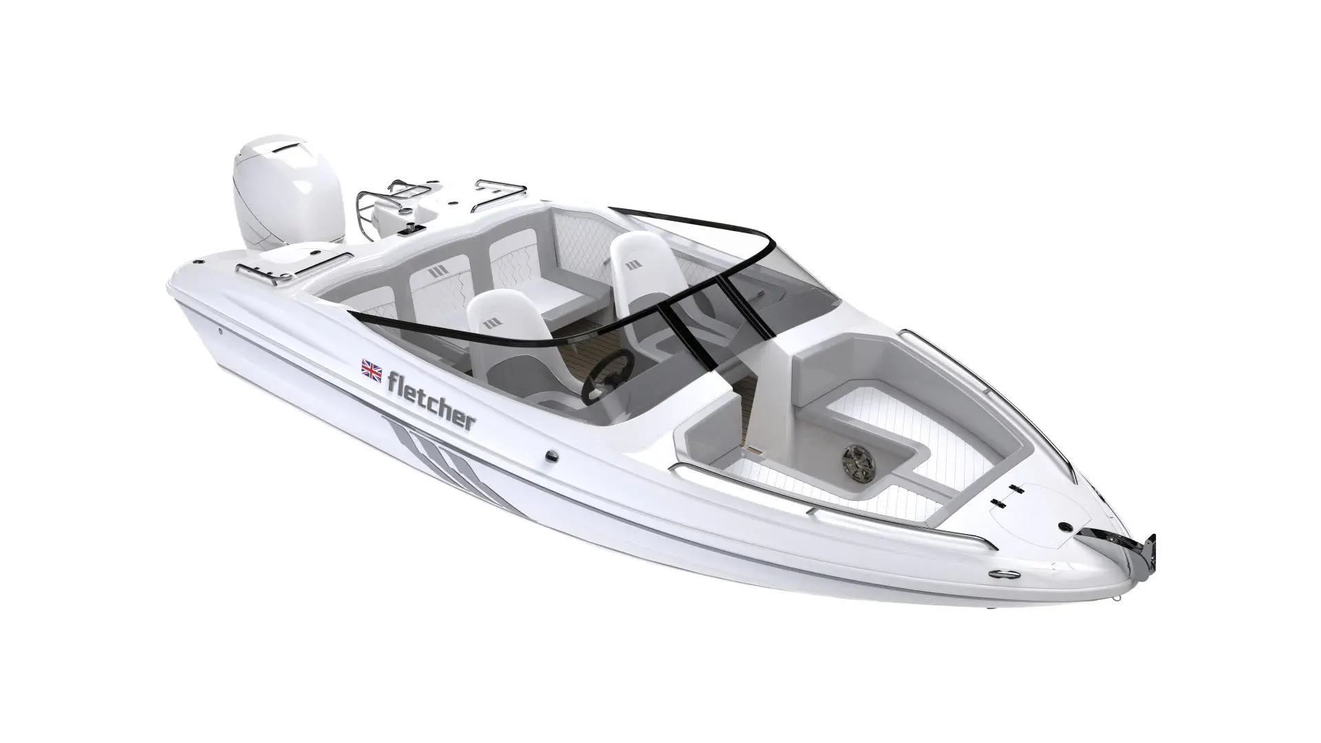 脱出ボート 船外機ランナバウトボート - 19 GTO - Fletcher Boats