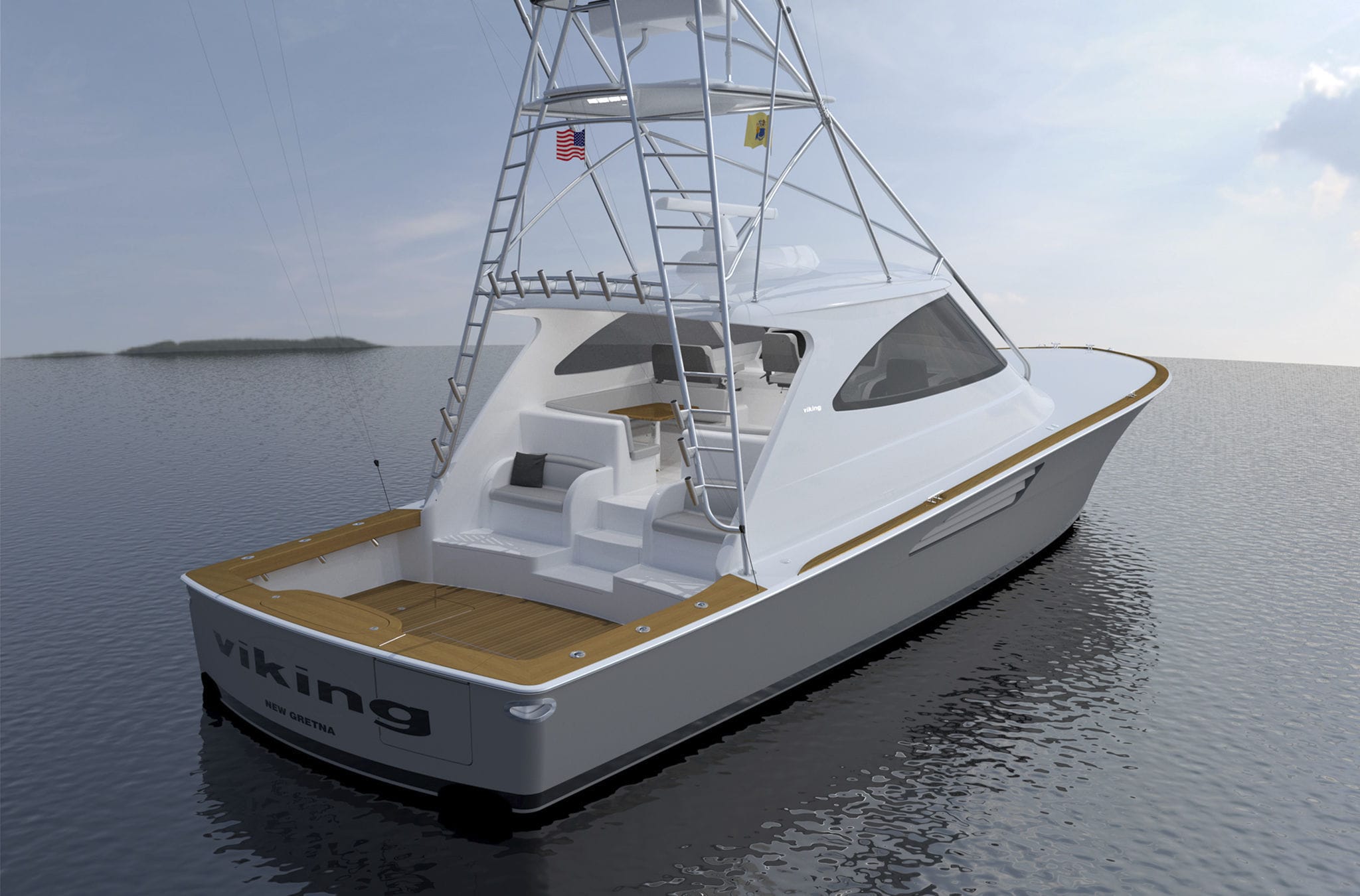 スポーツモーターヨット - 54ST - Viking Yachts - フライ