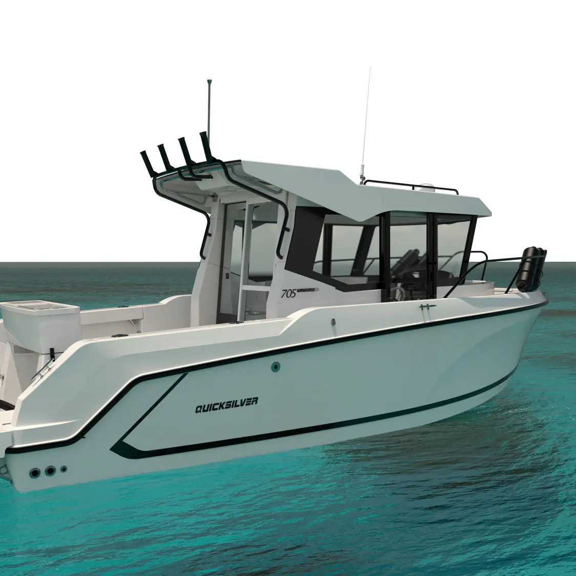 船外機漁船 - 705 Pilothouse - Quicksilver Boats - ディーゼル