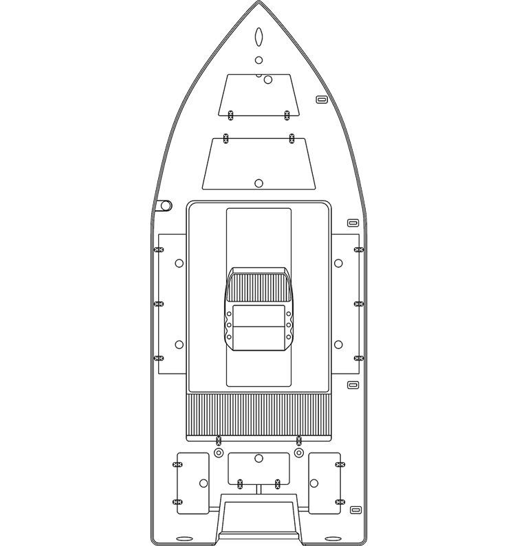 船外機フラットボート - 180FS - Sea Chaser - センター