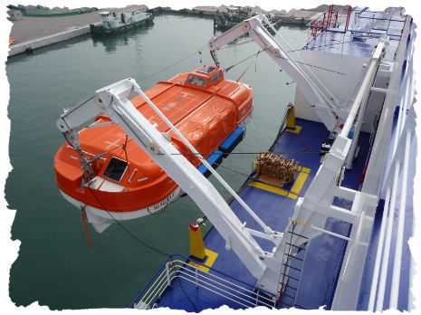 船用ダビット - GS(L)P - GLOBAL DAVIT - 救命ボート / 重力