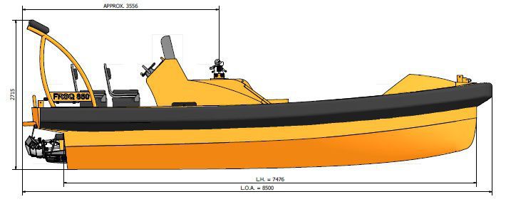 救助船 - FRSQ 850 A - Palfinger Marine GmbH - インボード