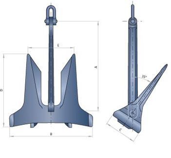 AC-14アンカー - Wortelboer - 船用