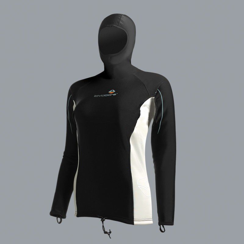長袖ネオプレントップ - L/S - LavaCore International - フード付き