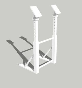 セールボート用クサビ用脚 1