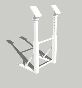 セールボート用クサビ用脚 1