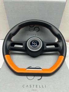 皮革製ステアリングハンドル