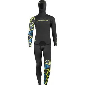 SALVIMAR フード付きウェットスーツ カモフラージュ 水中狩猟ウェットスーツ - BLEND CAMO - SALVIMAR s.r.l. - フード付き