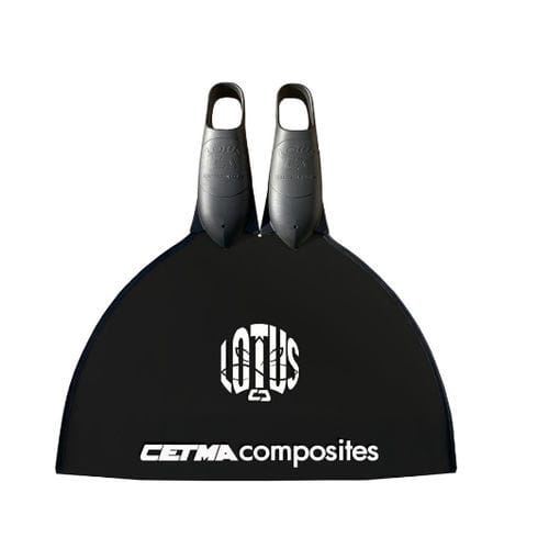無呼吸用モノフィン - Lotus  - Cetma Composites Srl - ゴム / フルフットタイプ / 黒色