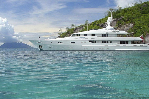 クルージングメガヨット - MOSAIQUE - TURQUOISE YACHTS - 高部操舵室 / スチール製