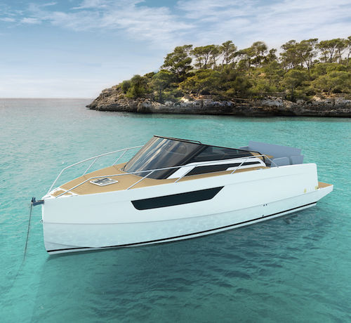 船外機キャビンクルーザ - M8 - Nuva Yachts - ツインエンジン / オープン / 日光浴
