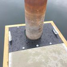 スチール製パイルガイド - International Marine Floatation Systems, Inc. (IMFS)