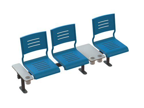 業務用ボート用ベンチソファ - Katina DR - MK Seats GmbH - 船用 / 3人用 / 2人用