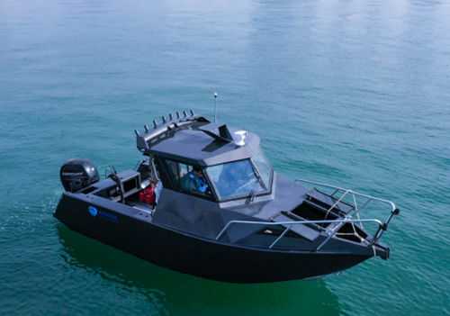 船外機漁船 - SHARK 750 - Qingdao Allheart Marine Co., Ltd. - 操舵室あり / アルミニウム