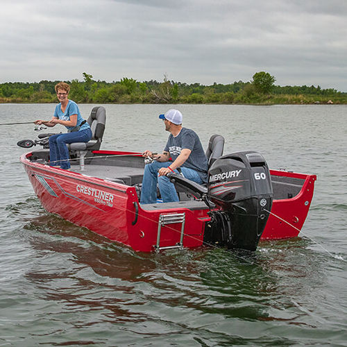船外機ベイボート - 1750 PRO TILLER  - Crestliner - スポーツフィッシング / アルミニウム / 6人