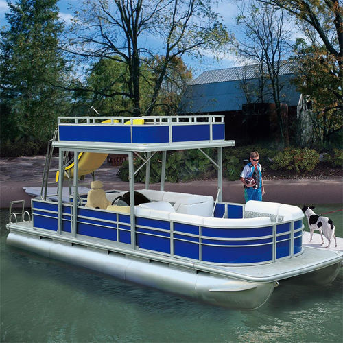 船外機ポンツーンボート - series-25ft - Kinocean® Boat - 電動式 / オープン / ダブルテラスデッキ
