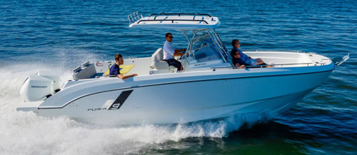 船外機キャビンクルーザ - Flyer 9 SPACEdeck - Bénéteau Motorboats - ツインエンジン / オープン / センターコンソール