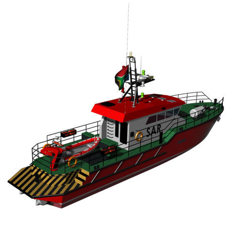 監視船業務用ボート - Hurricane 21 - KND Naval Design - 救助船 / インボードウォータージェット / アルミニウム