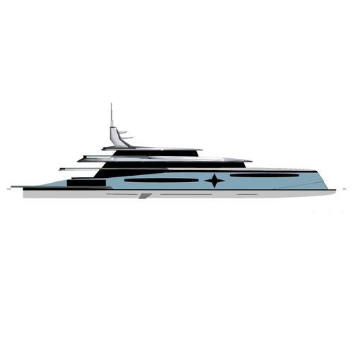 クルージングメガヨット - 75m - Brythonic Yachts - アルミニウム / ヘリポート付