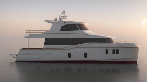 カタマランモーターヨット - 21m - Brythonic Yachts - クルージング / 室内フライブリッジ / キャビン4室
