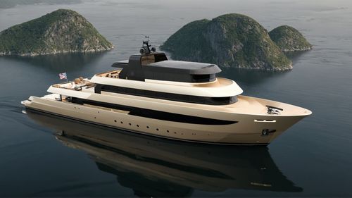 クルージングメガヨット - 49m - Brythonic Yachts - トロール船 / 高部操舵室 / キャビン4室