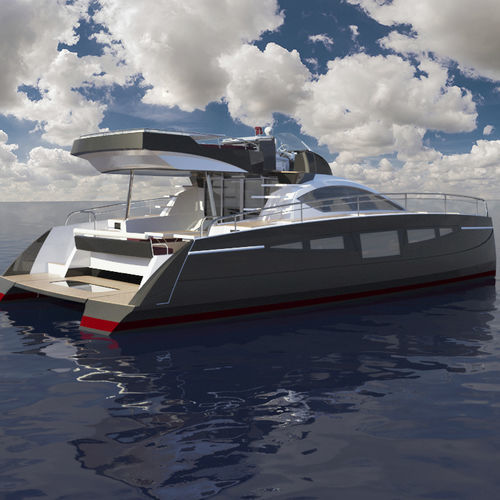 カタマランエクスプレスクルーザー - C-Cat 40 PWR - Comar Yachts - 船内機 / ツインエンジン / フライブリッジ