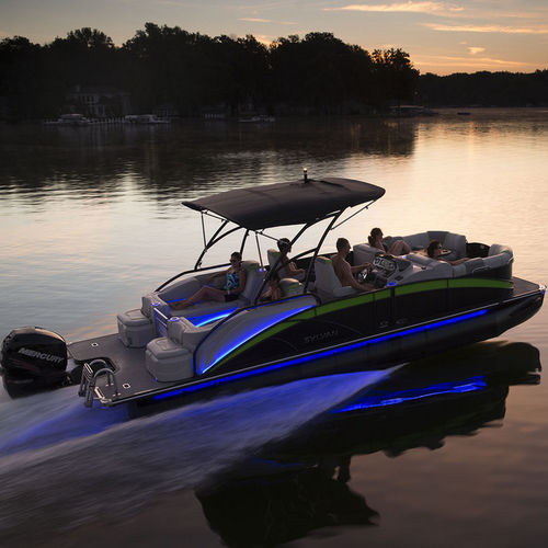 船外機ポンツーンボート - S5 Extreme - Sylvan Pontoons - 三管状 / 14人